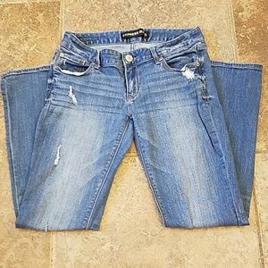 Express Barely Boot Jeans 6 Short